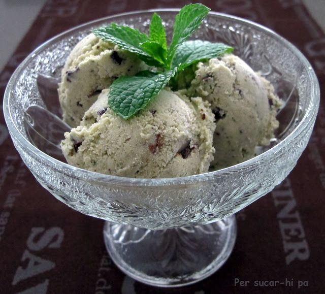 helado de menta con chocolate a la menta Per sucar hipa