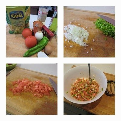 Tortellini con Pipirrana de Pesto de verduras paso 2